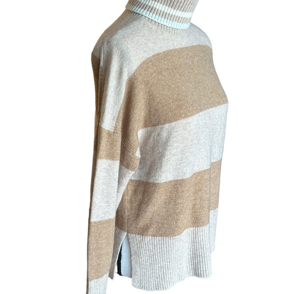 J. Crew Women's Striped Turtleneck Sweater in Supersoft Yarn‎ Small - Picture 5 of 16